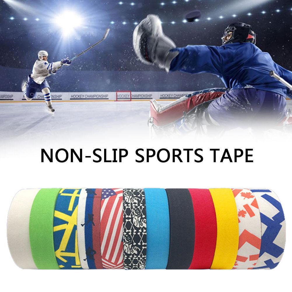 Non-slip Sport Nastro di Hockey Su Ghiaccio Bar Tape Badminton Presa Del Manubrio Della Bici Del Panno Nastro Adesivo Maniglia Anti-slip e3B7