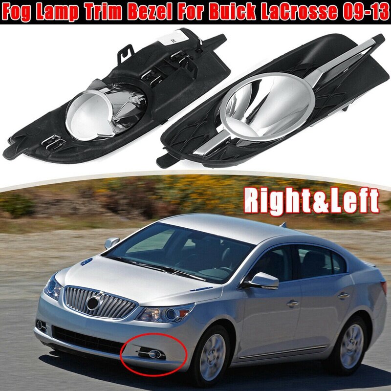 1 par luz antiniebla del parachoques delantero moldura de Marco con lámpara bisel para Buick LaCrosse , 20859107 de 20859108