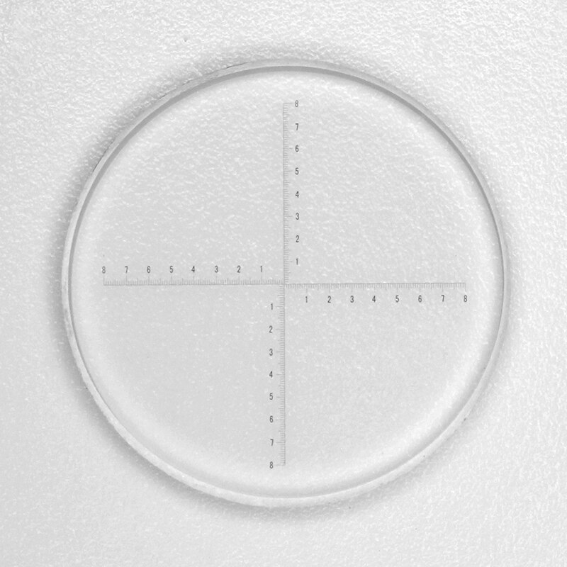 FYSCOPE 0.1mm Microscope Eyepiece Micrometer Concentric reticle Cross line micrometer Cross ruler