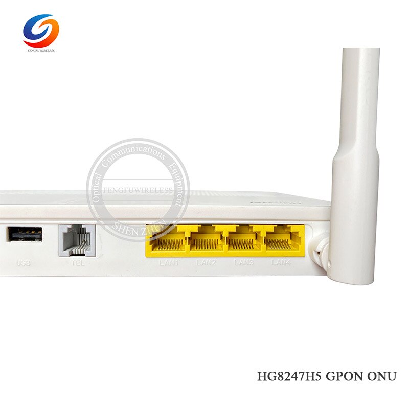 Hotsale 100% Original 1GE + 3FE + WIFI + CATV SC APC GPON ONU HG8247H5