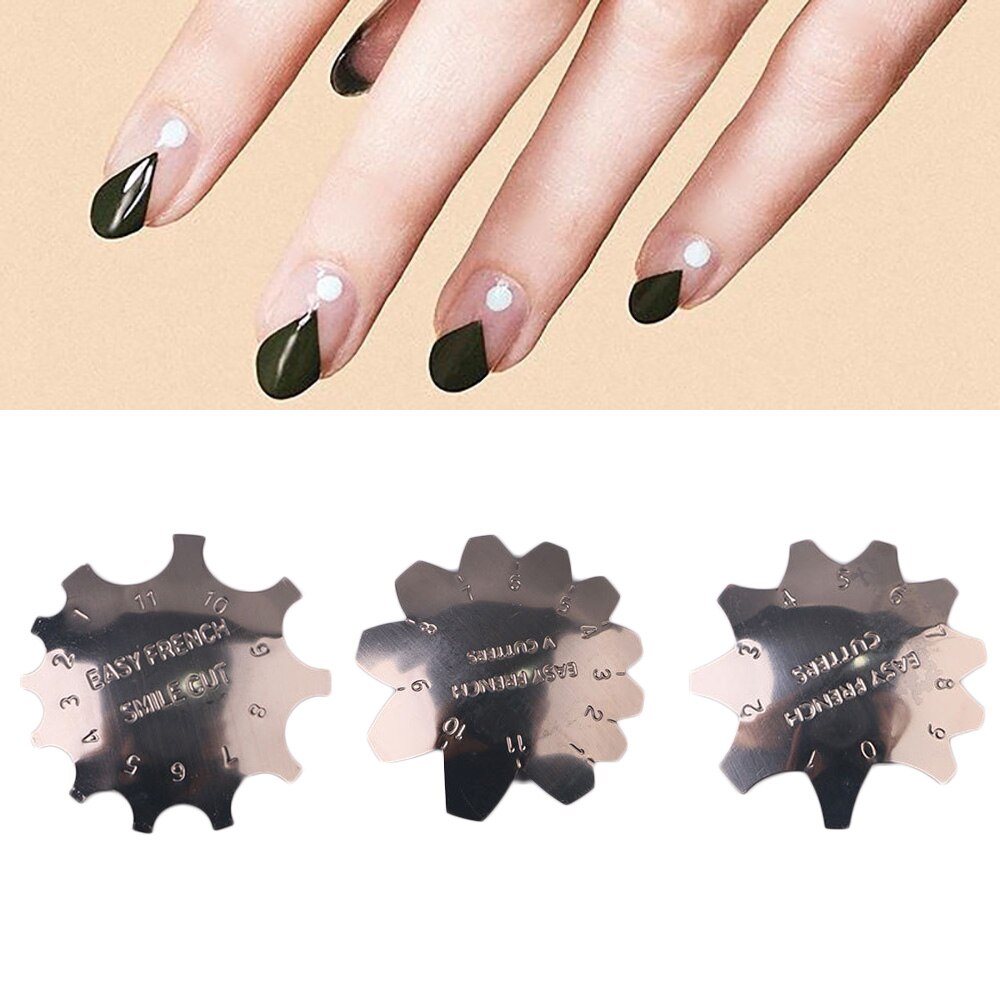 Smile Line Diy Easy French Cutter Edge Manicure Stainless Steel