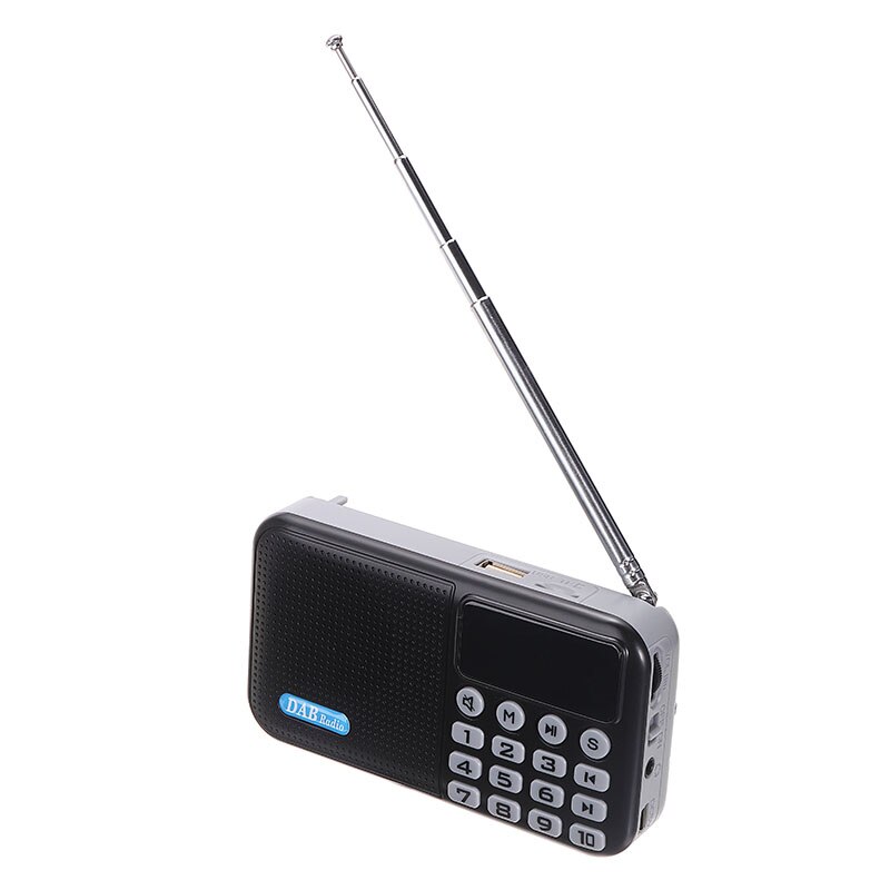 Portable Mini Digital Radio Receiver Handheld Digital DAB+FM+USB+TF Card Speaker MP3 Player Speaker Rechargeable