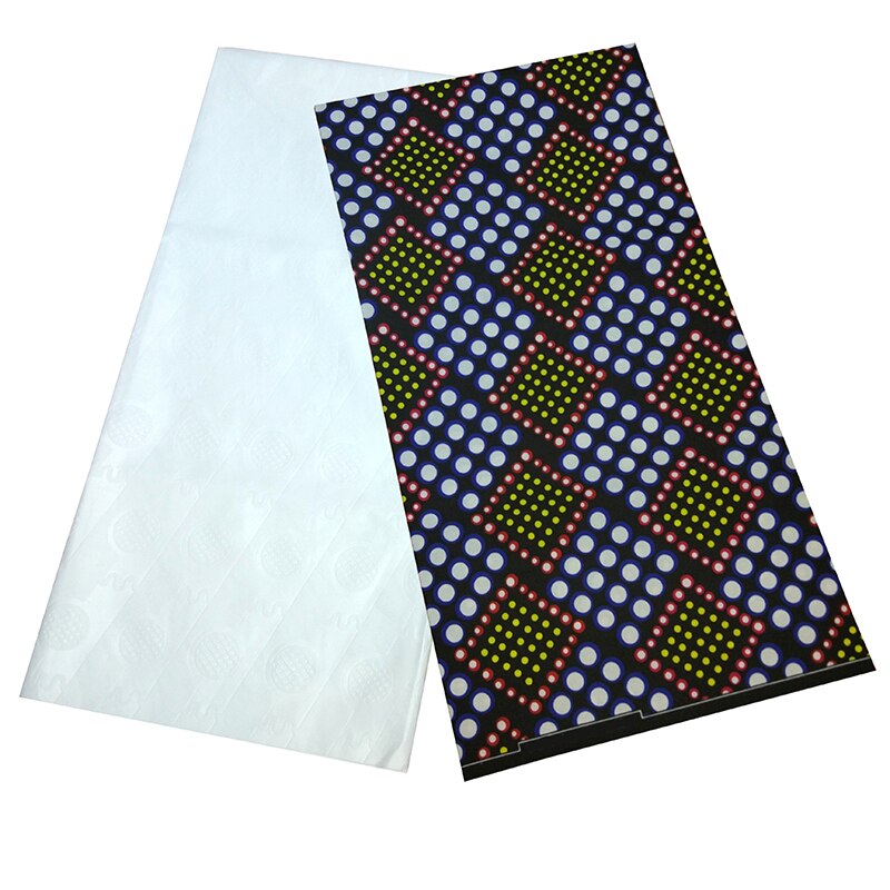 Pagne afrikansk stof 100%  polyester print stof nigeria ægte voks 4 yard voks afrika