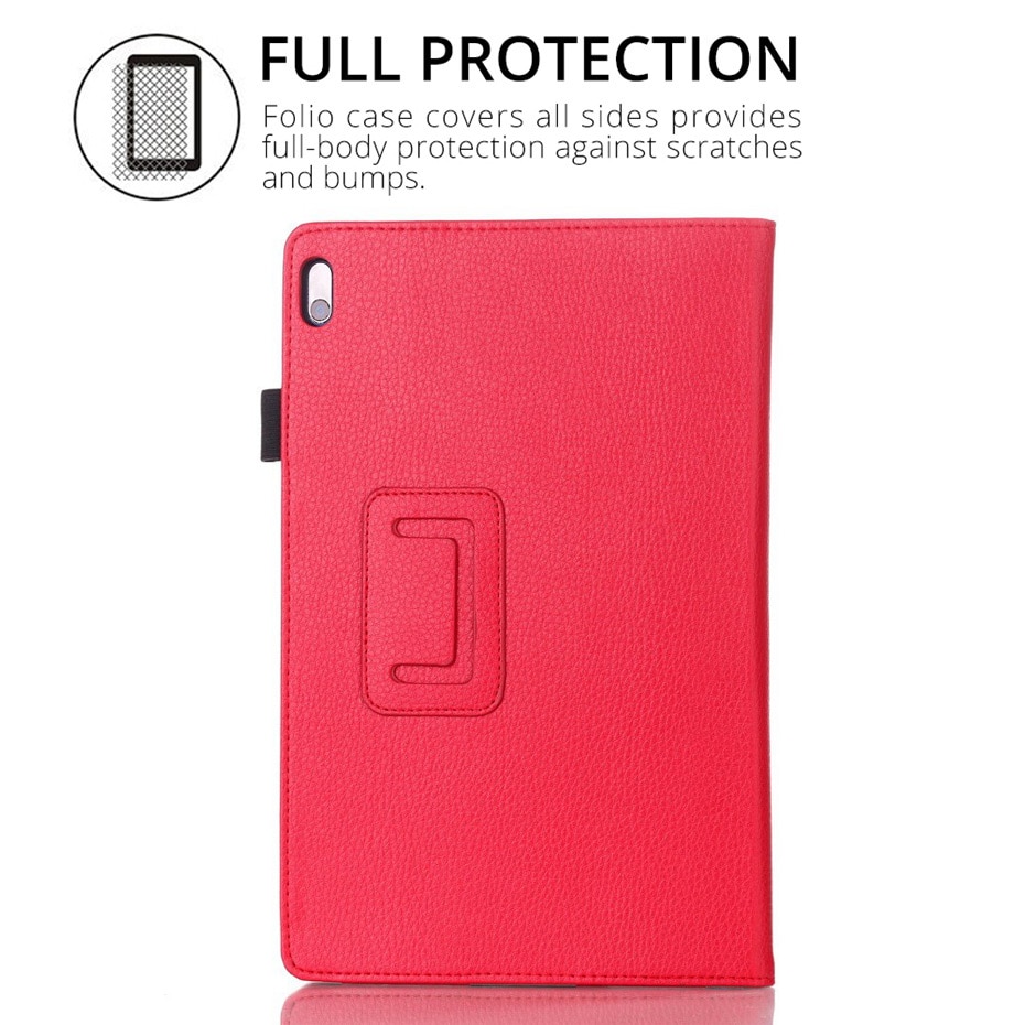 Flio Pu Leather Case for Lenovo Idea Tab A10-70 A7600 A7600h A7600f Stand Cover for A7600 A10-80h 10.1 inch Tablet case +FilmPen