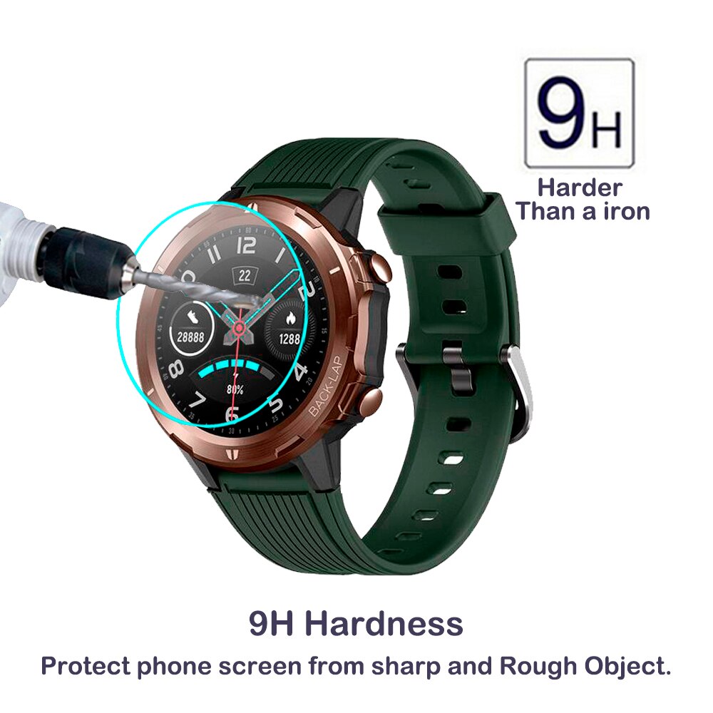 SkyBand Pellicole Protettive In Vetro Temperato 9H Per Smartwatch UMIDIGI UWatch GT - Confezione Da 3, Antigraffio