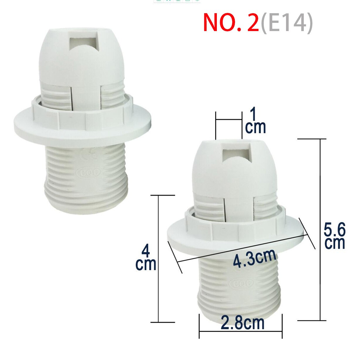1PCS E14 E27 M10 Screw led Light Bulb Lamp base cap power Holder electric Pendant Socket Lamp shade Converter 220V 110v: no.2 E14 / black