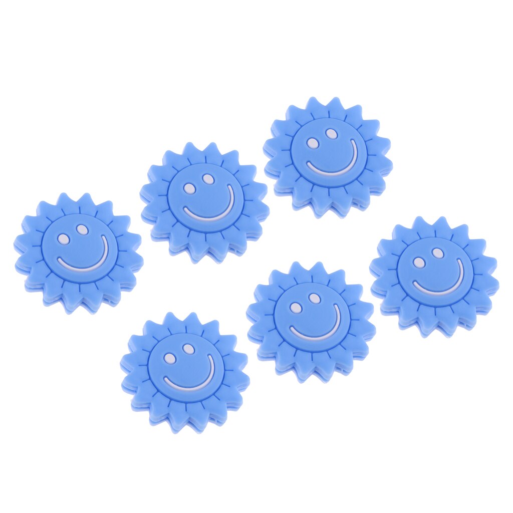 Premium Tennis Vibratie Demper 6 Pack Tennisracket Schokdemper Voor Tennis Spelers Zonnebloem Taichi: Blue 