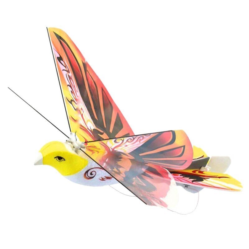 1 Juego de alas biónicas de pájaros volando con Control remoto, de 2,4G, aves de imitación, juguete para para niños