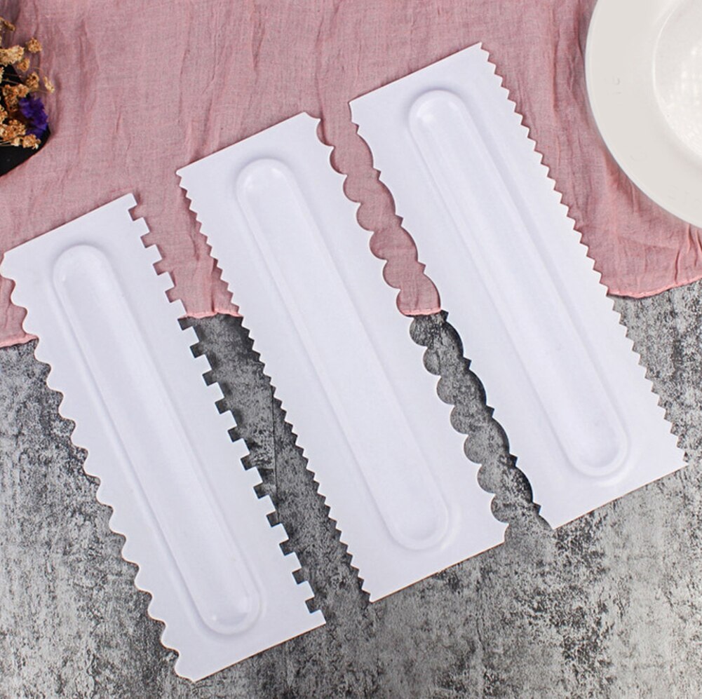 Gâteau décoration peigne glaçage plus lisse gâteau grattoir pâtisserie 6 Textures de outils de cuisson VIP pour gâteau outil directe