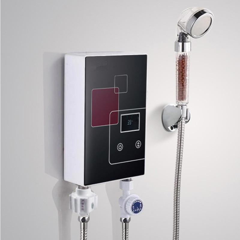 Onmiddellijke waterverwarmer, 4600W Elektrische Tankloze Boiler, Warm Water For Badkamer, Thermostaat, Instant Douche, Verwarming, Keukenkraan voor Keuken Badkamer(With Shower Onmiddellijke waterverwarmer, 4600W Elektrische Tankloze Boiler, Warm Water For Badkamer, Thermostaat, Instant Douche, Verwarming, Keukenkraan voor Keuken Badkamer(With Shower