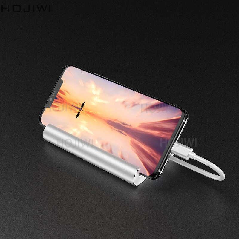 HOJIWI-concentrador tipo C 7 en 1, adaptador de USB-C a HDMI, 4K, VGA, soporte de teléfono móvil, Hub USB 3,0, para MacBook Pro AIR, huawei mate AA04