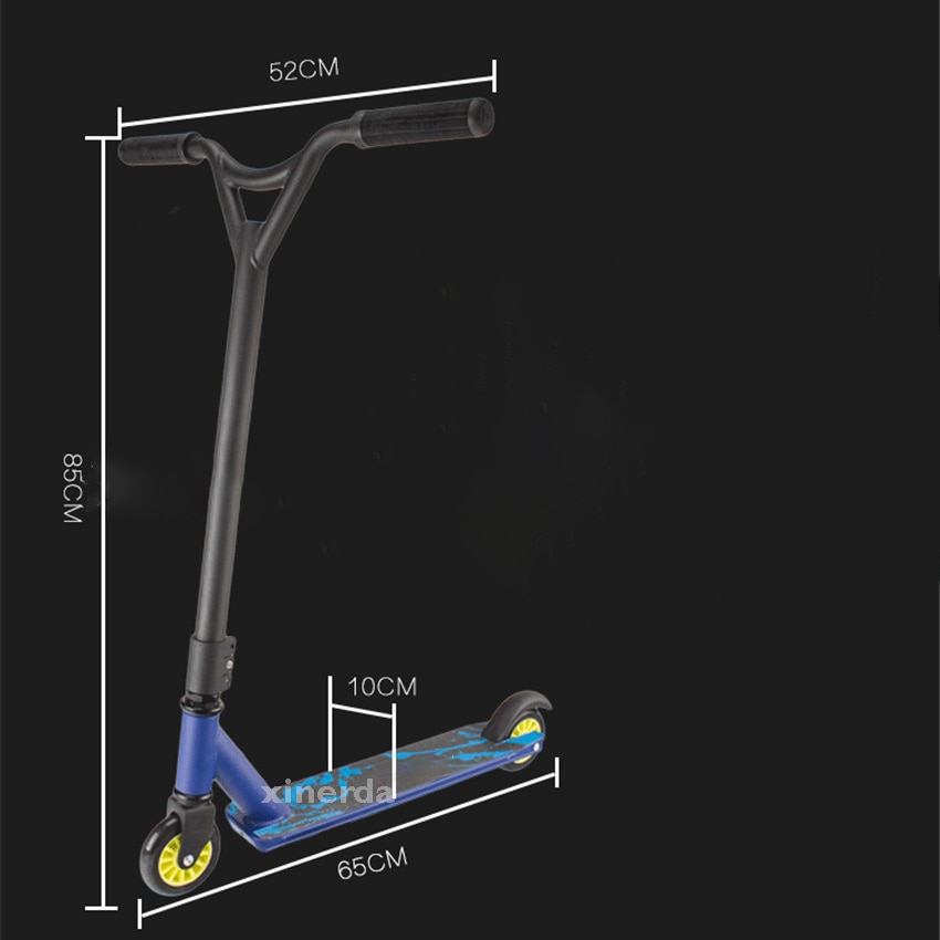 Professionelle Extreme Roller Erwachsene Tretroller Hohe Geschwindigkeit Freestyle Surfen Trick Stunt Skatepark Aluminium Legierung Pro Roller