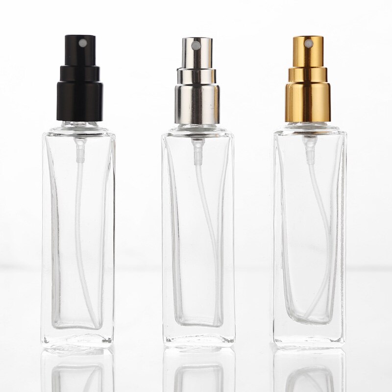 10 stks/partij 20ml clear Glas Lege Parfumflesjes Verstuiver Spray Hervulbare Fles Spray Scent Case met Travel Size Draagbare