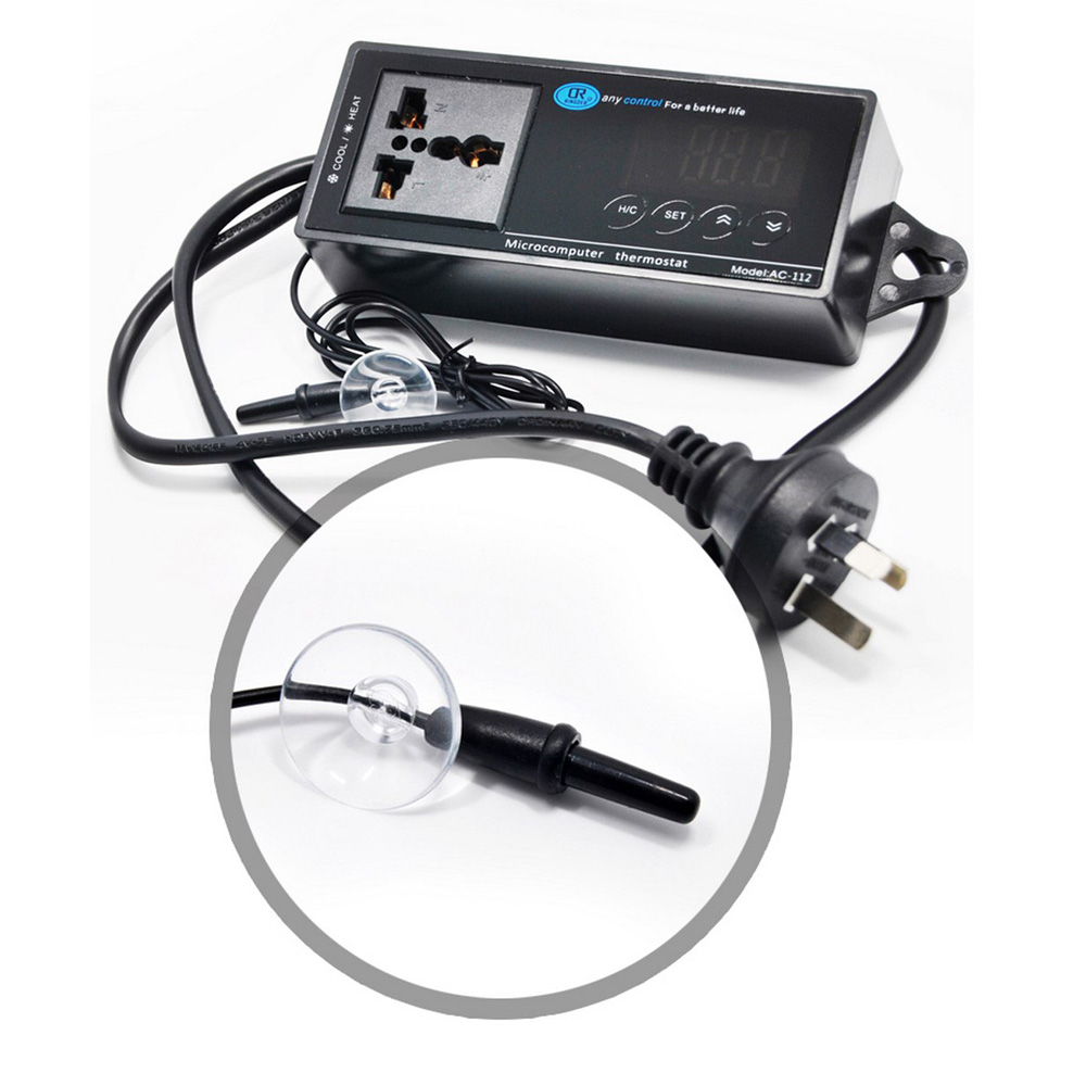 Digital Display Intelligent Thermostat Regulator A... – Grandado - Reef Aquarium Temperature Regulator