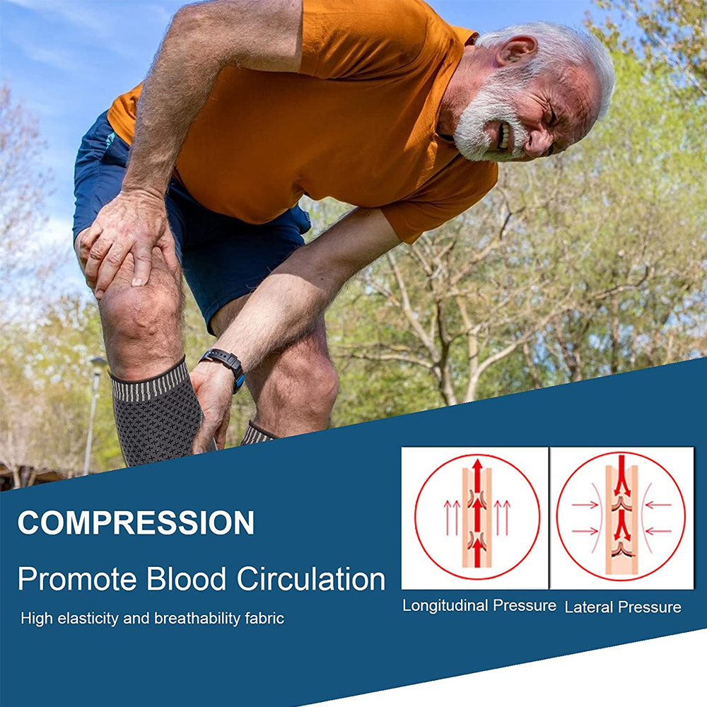 1 Stück Waden kompression hülsen-zur Linderung von Schienbeins chienen und Waden schmerzen. Waden stütz bein kompression socken für Höhle Laufsport