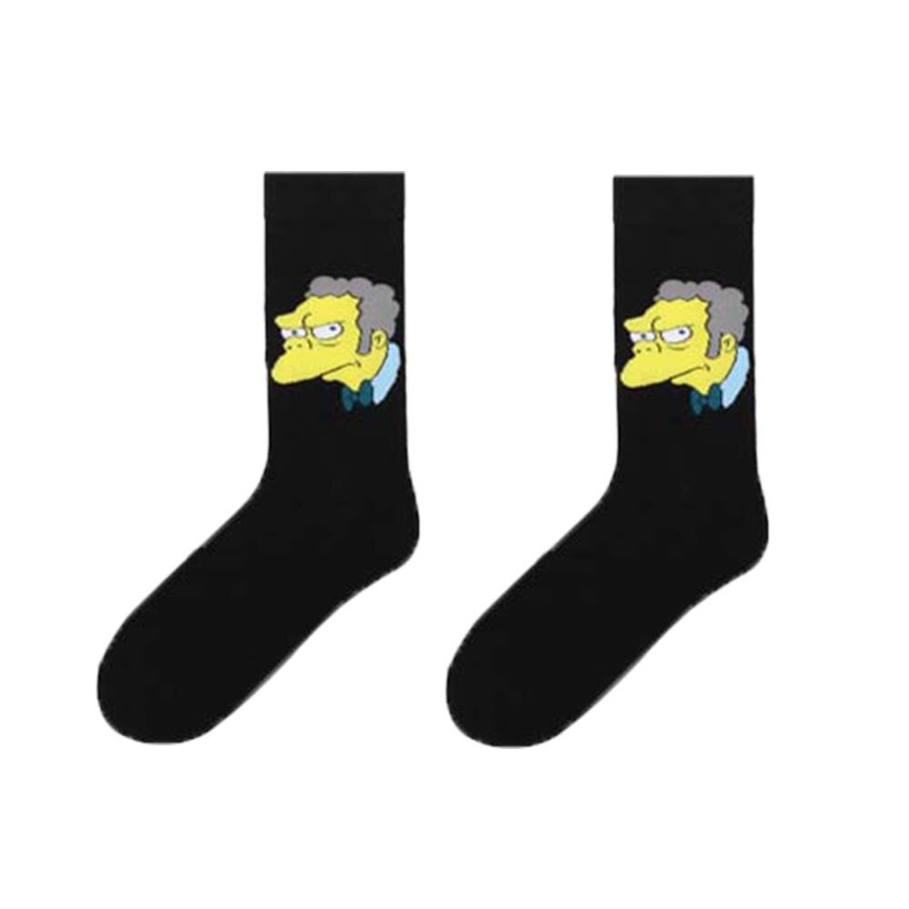 5 pairs lot pack men women Lovers personality korean style cute happy funny cotton ins socks College skateboarding socks