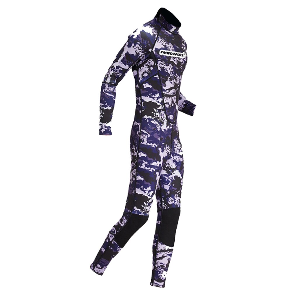 3mm Diving Suit Jumpsuit Long Sleeve Thermal Wetsuit Back Zip Wet Suit Skin