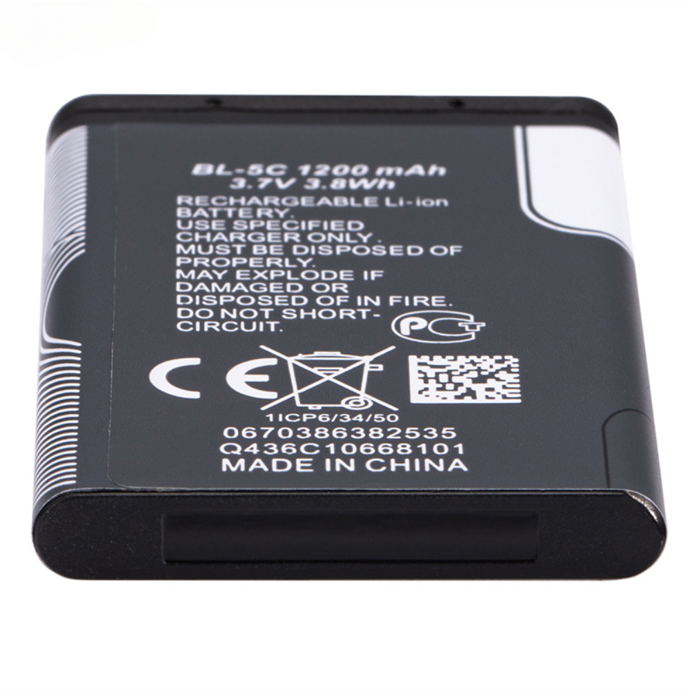 BL-5C Phone Battery BL5C BL 5C Battery for Broadcast Radio / Nokia 2112 2118 2255 2270 2280 2300 2600 2610 3125 3230