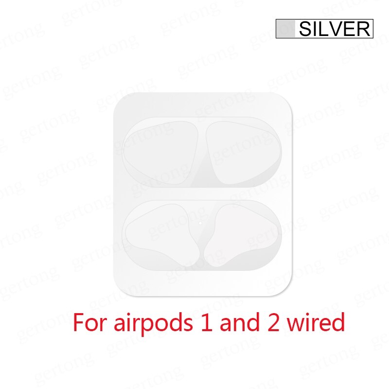 Metal Dust Guard Sticker Case for Apple Airpods Pro Earphone Cover for Airpods 3 Air Pods 3 2 Headphone Charging Box Accessories: Gold