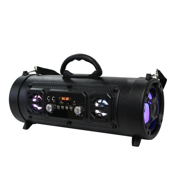 Hifi 15W Grote Power Draadloze Bluetooth Speaker shock bass tv soundbar Draagbare subwoofer sound box Hip hop boombox voor PC telefoon: Black
