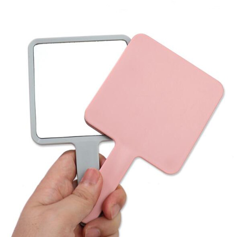 Handheld Makeup Mirror Square Makeup Vanity Mirror with Handle Hand Mirror SPA Salon Compact Mirrors Cosmetic Mirror for Women