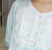 Loose Nightgown Women Long Nightdress Sleepwear Ladies Princess Sleepwear Ankle Length Nightwear Dress: light green