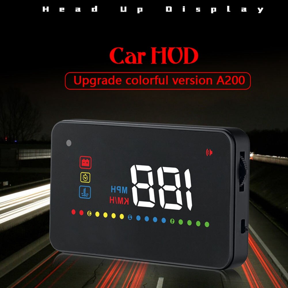AMHVMU A200 Head Up Display Auto - OBD2 Projektion Für Geschwindigkeit & Drehzahl