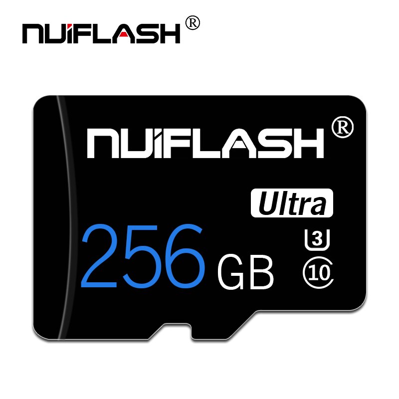 Carte mémoire Micro SD de classe 10, 8 go, 16 go, 32 go, 64 go, 128 go, 256 go, Mini TF, adaptateur gratuit: 256GB