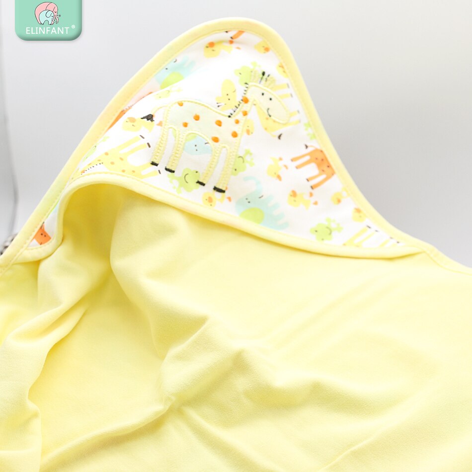 Elinfant 1 Pcs Baby Kids Hooded 78 × 78 Cm Badhanddoek/Cartoon Baby Badjas/Bad Essentiële/baby Deken Ontvangen Dekens
