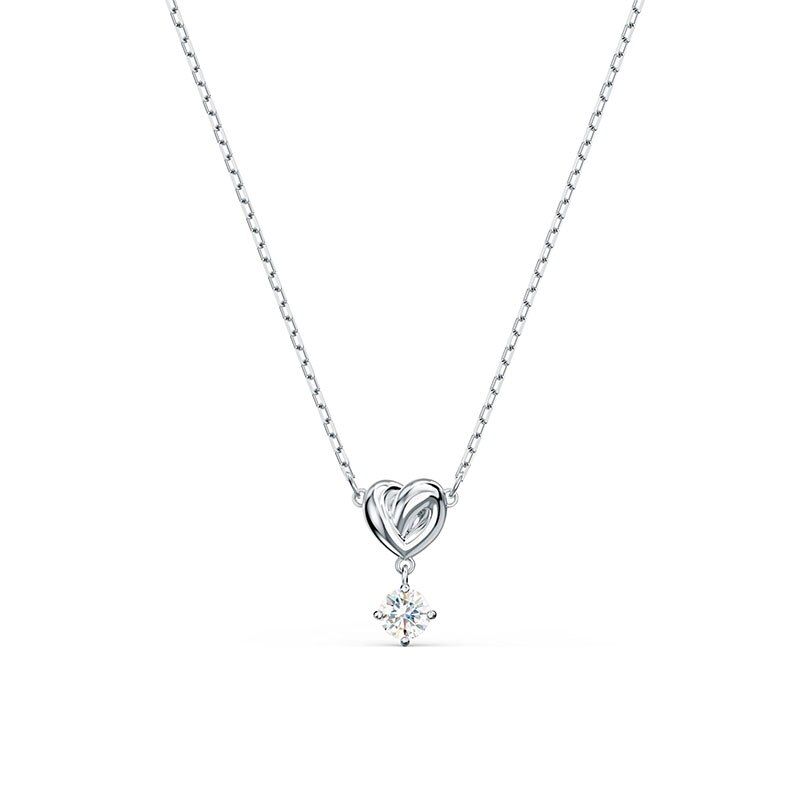 Exquisite Eternal Love Rose LIFELONG HEART Lady Necklace To Send Girlfriend wife Romantic Sweet Birthday: 5517928