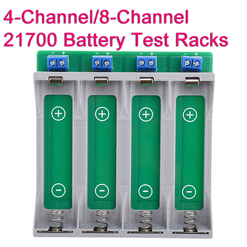 Electronic Load Tester 8-Channel 18650 Battery Capacity Internal Resistance Tester DC port 4/8-Channel 21700 Battery Test Racks: WHITE