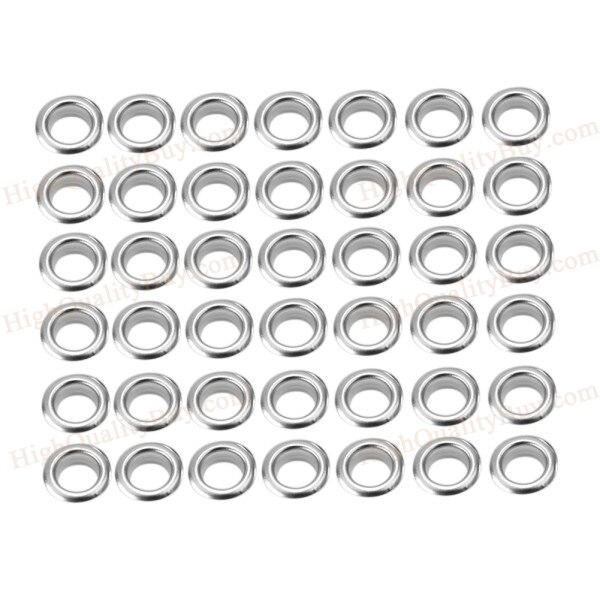 Ojete para ropa de 8mm de Metal plateado, 200 Uds., para Scrapbooking, bricolaje, con ojal