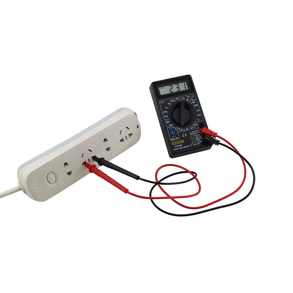 DT830B AC/DC LCD cyfrowy multimetr 750/1000V woltomierz amperomierz om próbnik wysokiej bezpieczeństwa ręczny miernik cyfrowy multimetr 123