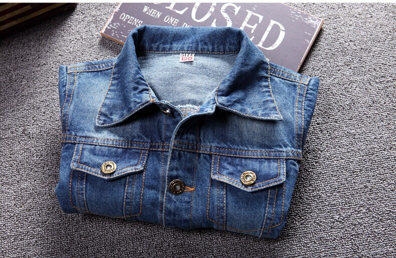 Tiener Meisjes Denim Jassen Lente Herfst Kids Kinderen Uitloper Kleding Jeans Jas Voor Meisjes 4-12 jaar Oude 49