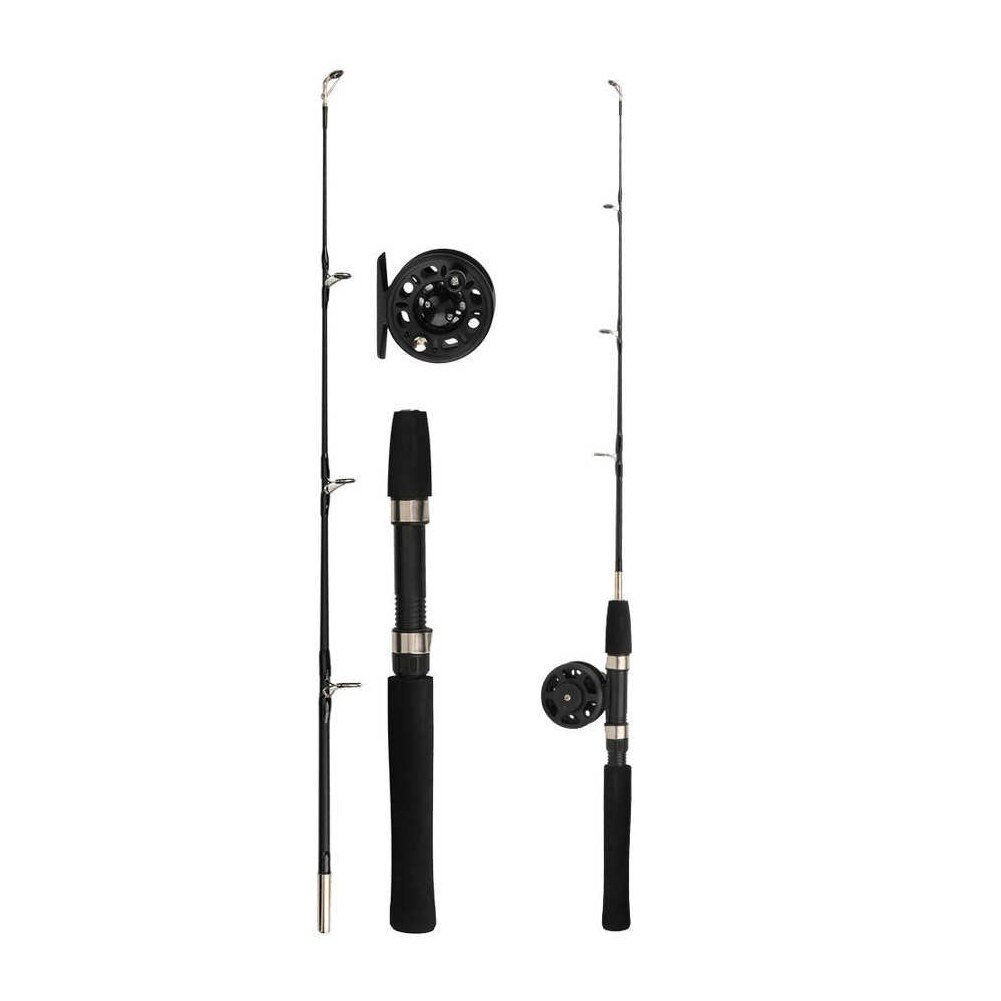 80Cm Ijs Hengel Combo Set Spinning Reel Vissen Aas Kunstaas Tas Draagbare Reizen Karper Bass Pike Boot Staaf volledige Kit