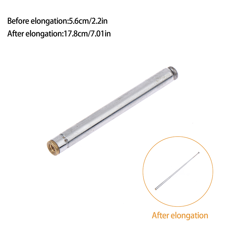 Radio Antenna Telescopic Antenna 5 Sections Inner Pin Connector M2.5 For FM Radio Remote Control Aerial 56mm To 178mm 5248-5 1PC: WHITE