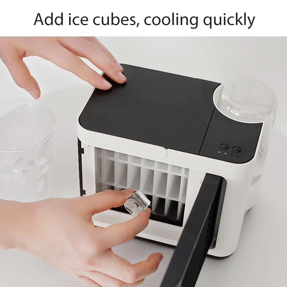 3 in 1 Portable Air Conditioner Silent LED Light Conditioning Humidifier Purifier USB Desktop Air Cooler Fan for Car Home Office