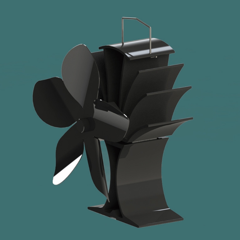 Efficient Fan Fireplace Fan 5-Blade for Gas Pellet Wood Log Burning Stove