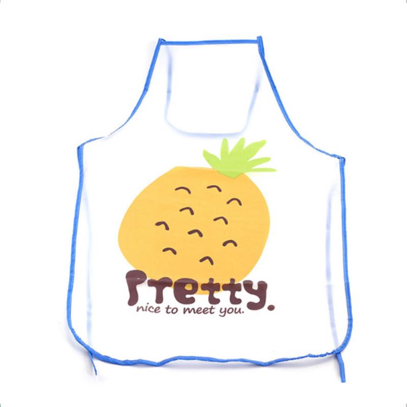 delantal Unisex de frutas encantadoras, sin mangas, impermeable, antiaceite, delantales, babero de cintura, delantal para mujeres, para cena, , cocina, babero: pineapple