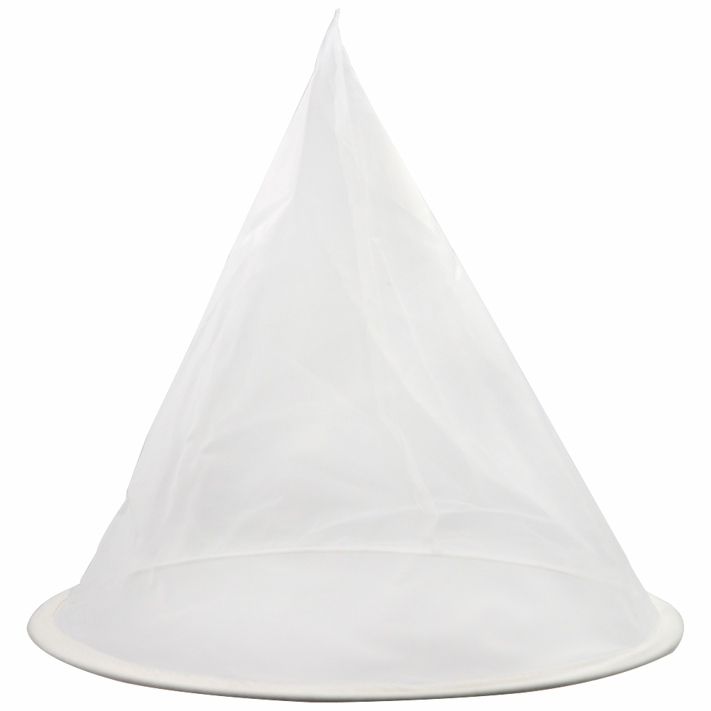 Filtro de miel de apicultura, filtro de malla de nailon en forma de cono, filtro de fibra de abeja, Red de punto, purificador blanco, herramientas para colmena