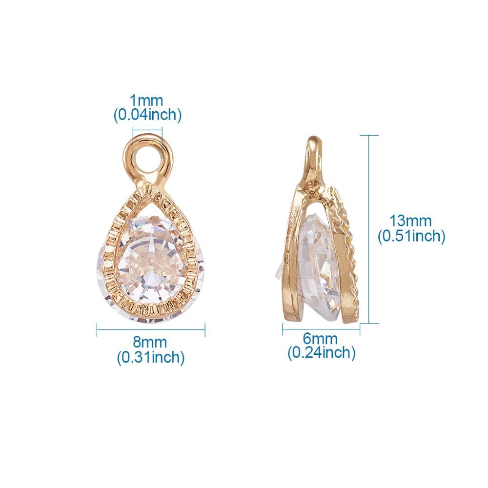 100pcs Alloy Pendants Charms for women's Jewelry Bracelet Necklace DIY Accessories Crafts Making 13x8x6mm, Hole: 1mm