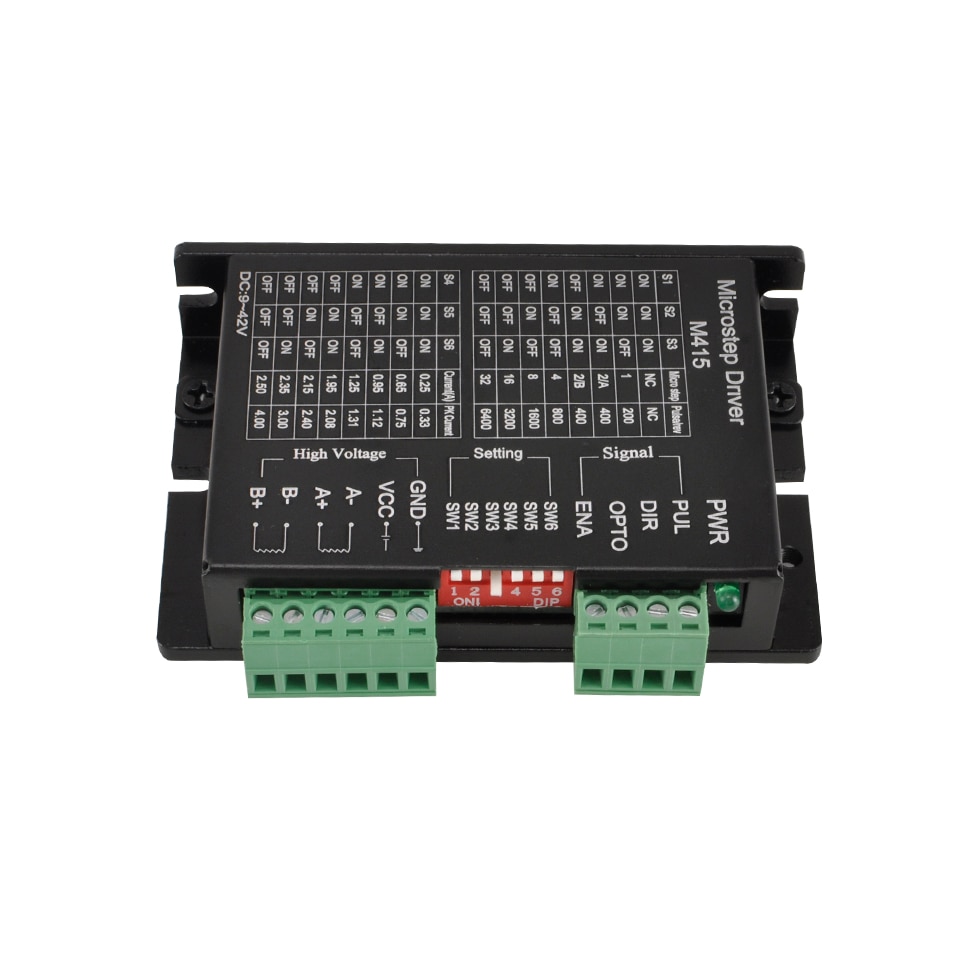 3pcs/lot Micro Stepper Motor Driver M415 Driver Controller For 42/57 Stepper Motor DC 9-42V Nema17 Nema23 Stepping Machine