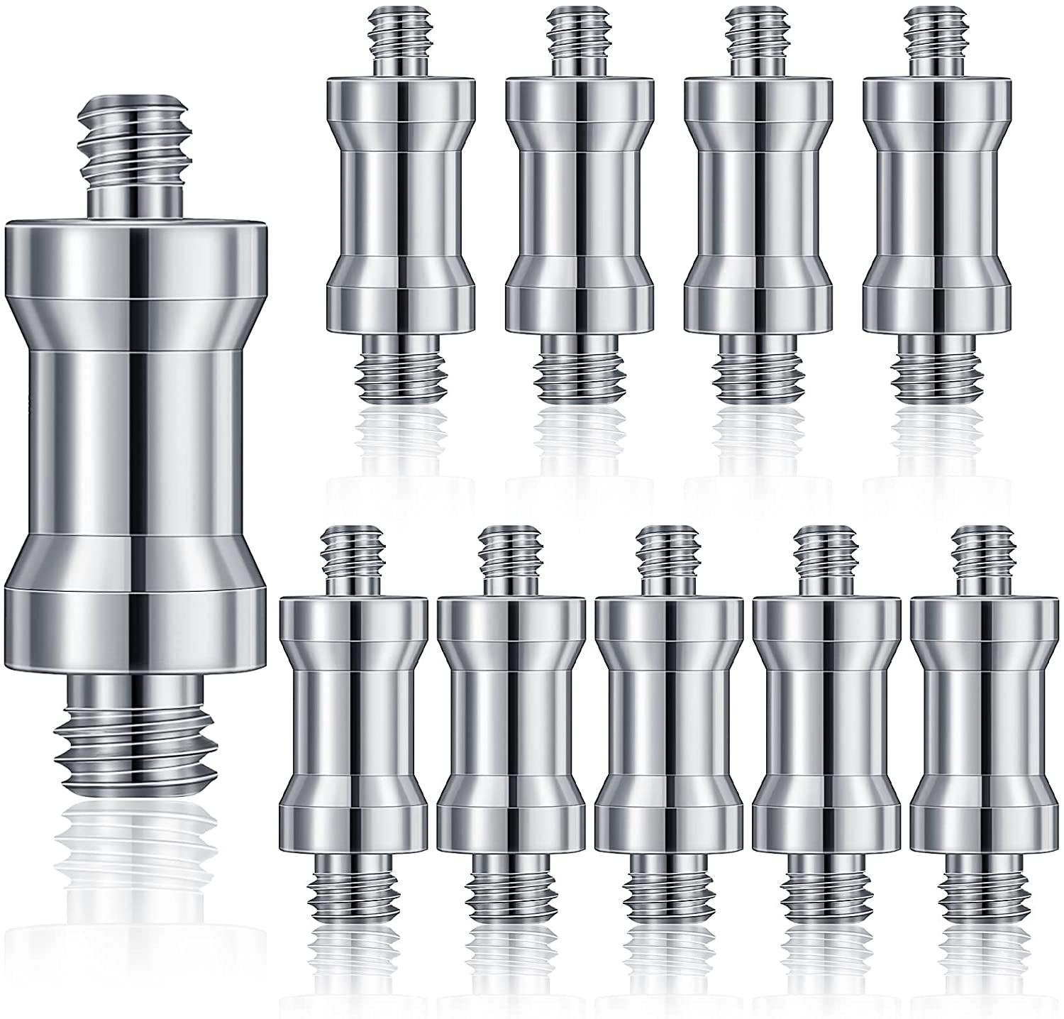 10 Stck 1/4 zu 3/8 Zoll Konverter Gewinde Schrauben Kamera Gewinde Schraube Stativ und Kamera Adapter einstellen für Stativ, einbeinstativ, Digitale