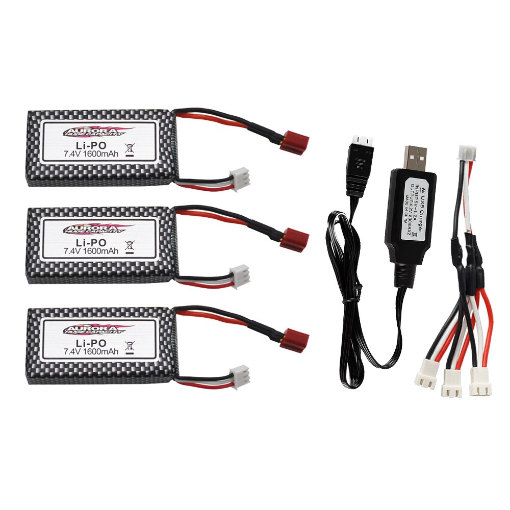 Originele Xinlehong 9125 Afstandsbediening Rc Auto Onderdelen 7.4 V 1600Mah Lipo Batterij XLH9125 Batterij 7.4 V 1600mah