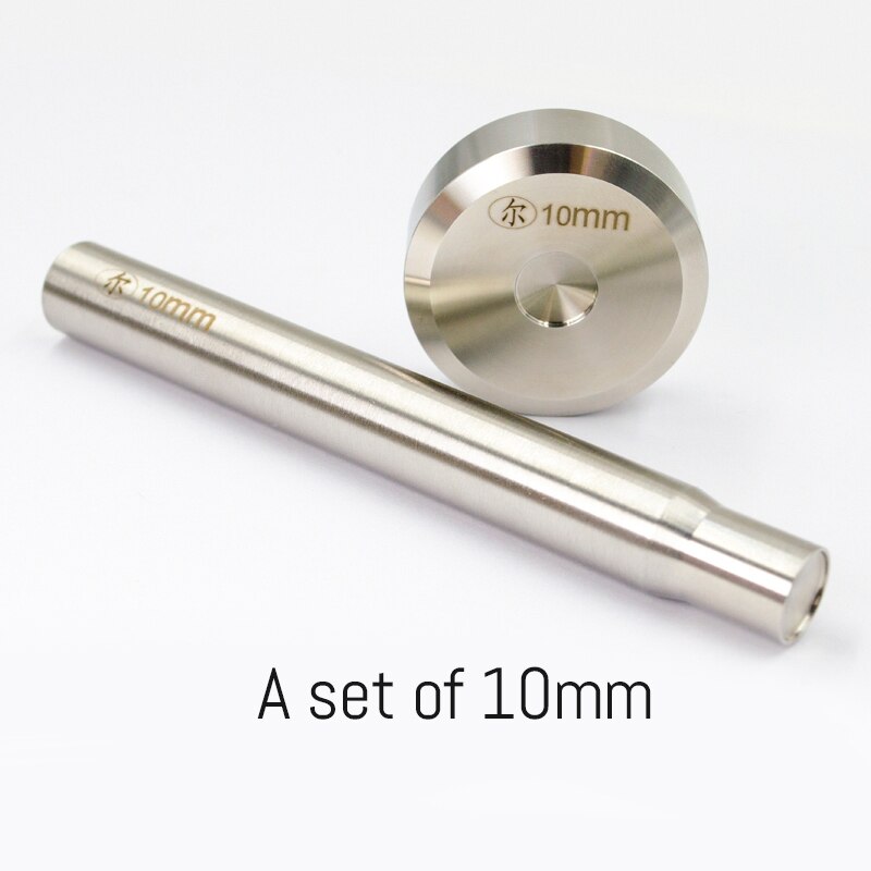 SOZO outils d'installation de rivets en acier inoxydable, solide, tige de Rivet en cuir Impact Base de poinçon d'ongle 6/8/9/10mm: A Set Of 10mm