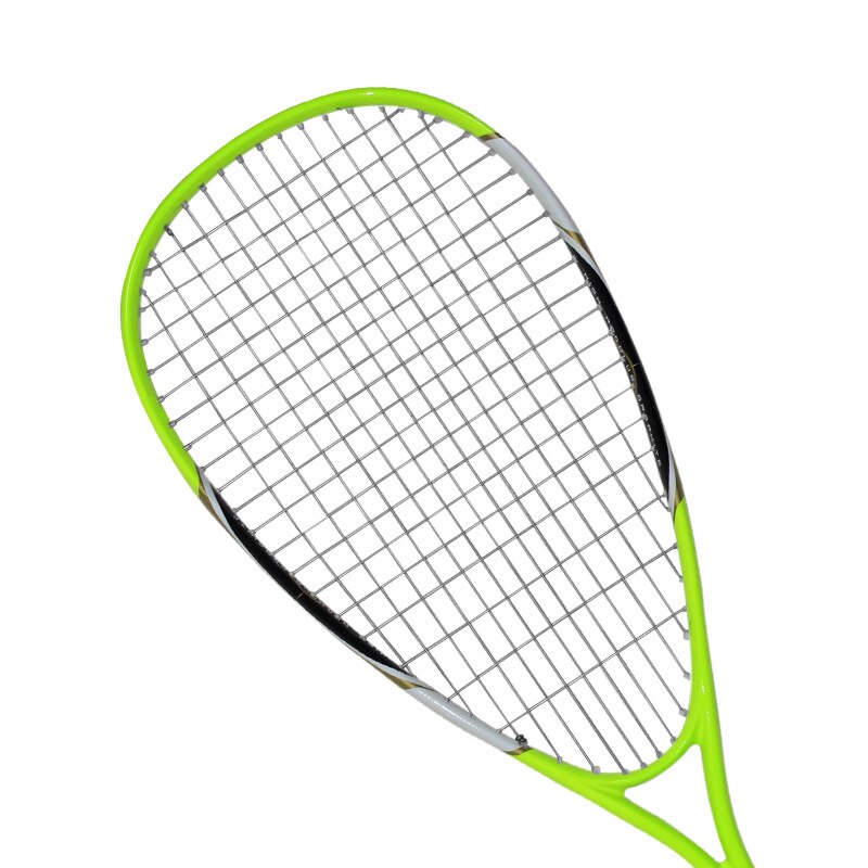 1 Stuk Tieners Professionele Squash Racket Aluminium Koolstofvezel Materiaal Voor Squash Sport Training Beginner Met Draagtas: Green