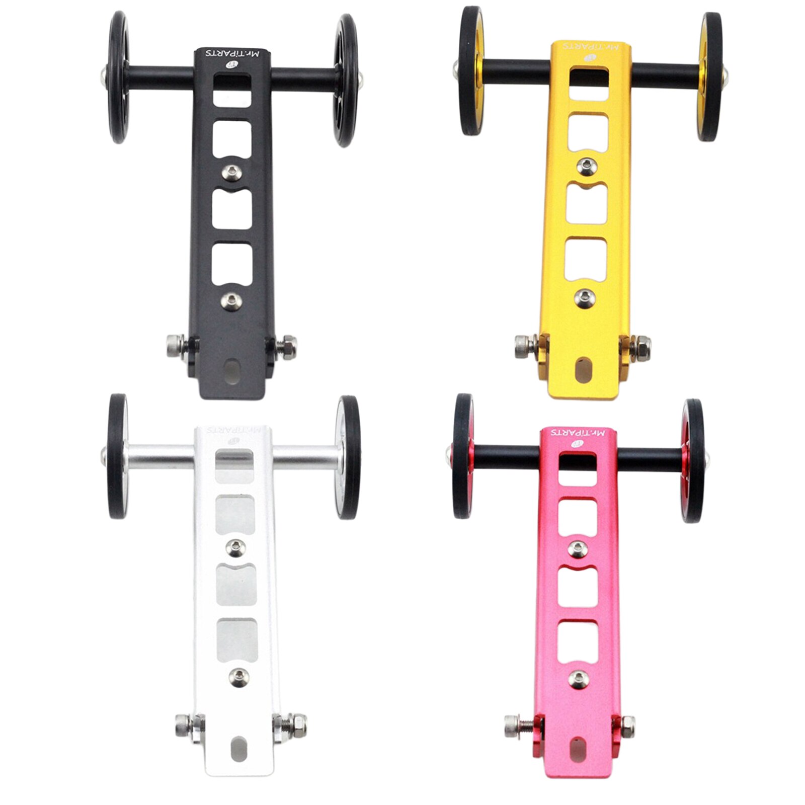 Roue facile à pousser pour vélo pliable Birdy, support de stationnement en alliage d&#39;aluminium, porte-bouteille, pièces de vélo pliant