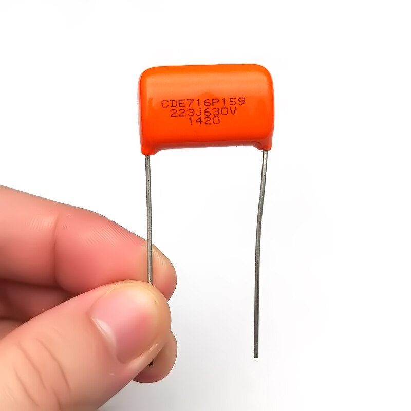 CDE – condensateur de guitare goutte Orange 716P .022uf/600V 23MM, pièces de guitare