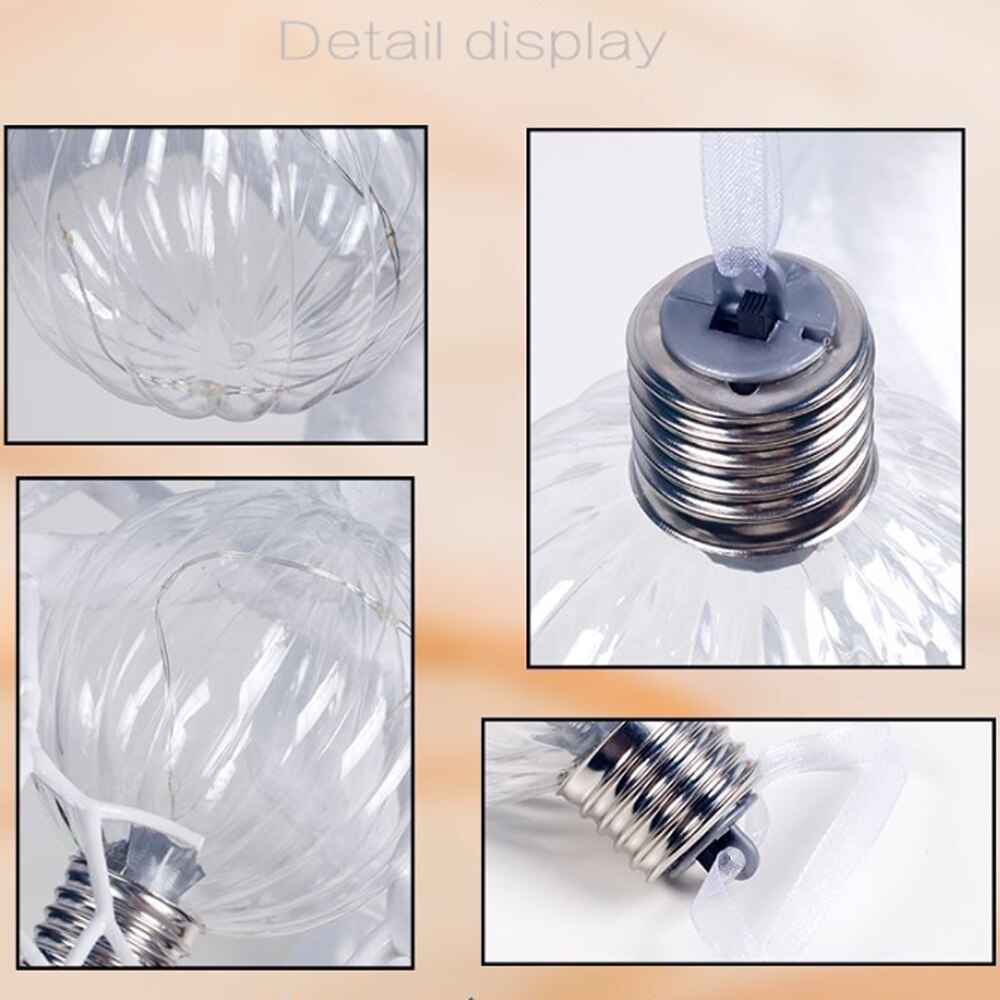 Christmas led string lights lampe julefest bryllup pærer lanterne batteri inkludert