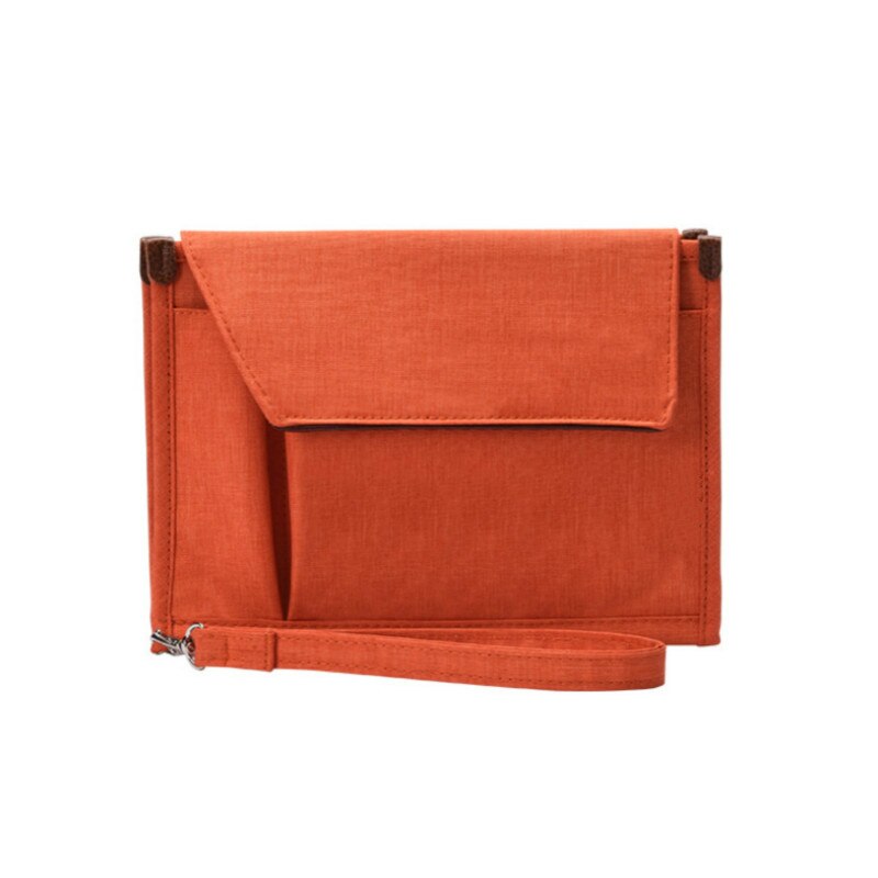 Organizador multifunción de documentos, oficina, gestión, escuela, estudio, cuadernos de escritura, libretas para estudiantes, estuche de lápices, suministros de viaje de negocios: Naranja